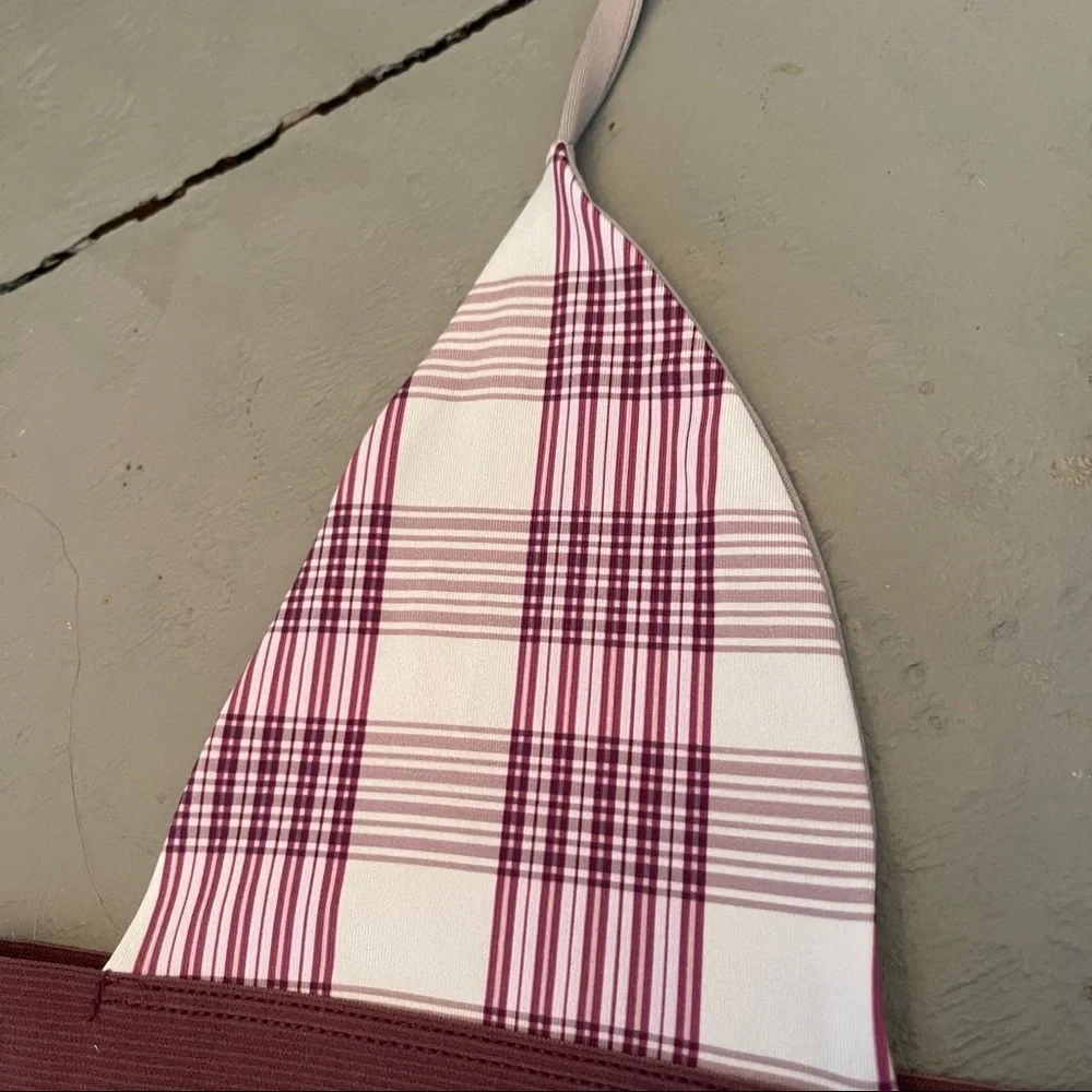 Frankie's Tartain‎ Plaid Bikini Top